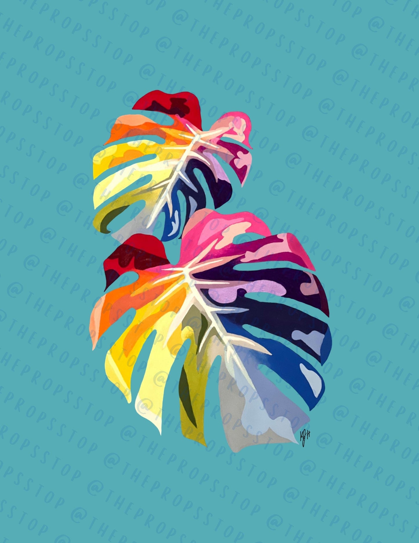 Pride Monstera Original Art Digital Download