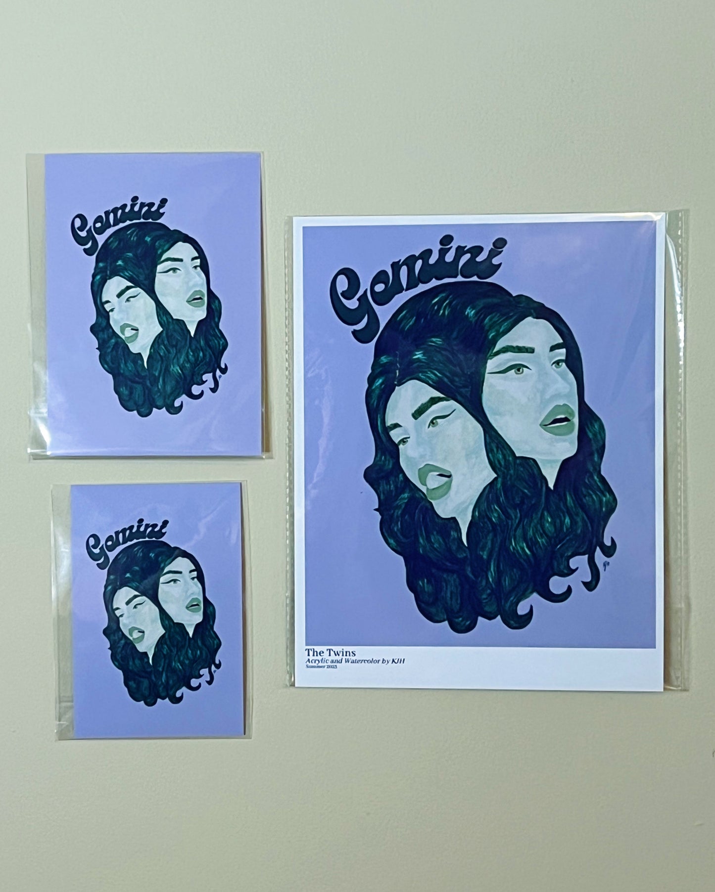Gemini - The Twins Original Art Print