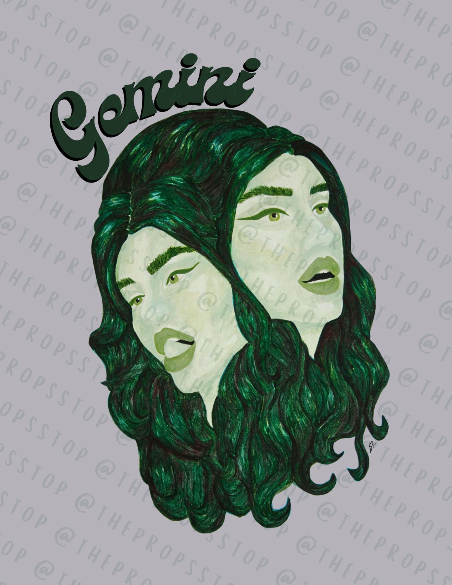 Gemini - The Twins Original Art (Digital File)